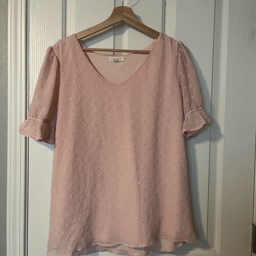 Reborn J Pink Puff Sleeve Blouse